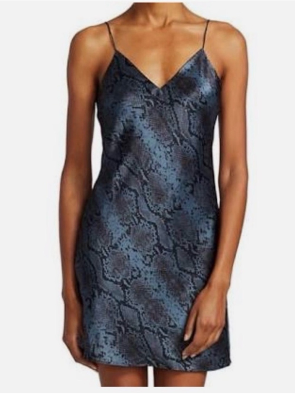NWT CAMI NYC Roxanne Snakeskin Print Mini Slip Dress XS